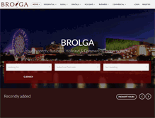 Tablet Screenshot of brolga.com.au